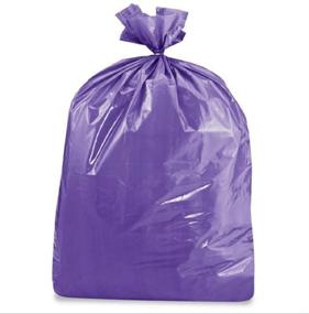 img 1 attached to 🗑️ Premium Purple Trash Bags: 10-14 Gallon Capacity, Made in USA