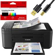 🖨️ canon wireless pixma tr4520 printer: all-in-one with scanner, copier, mobile printing, google cloud, and bonus ink set logo