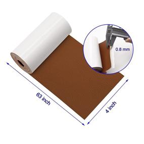 img 3 attached to 🔧 Self-Adhesive Leather Repair Tape - 2 Pack, 4 x 63 Inch Patch for Couches, Furniture, Car Seats, Shoes, Jackets, Handbags, Drivers Seat