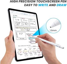 img 3 attached to 🖊️ EDIVIA Stylus Pen for Samsung Galaxy Tab A 10.1 2019 - Ultra Fine Tip Digital Pencil, White
