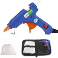 🔥 20w mini hot melt glue gun set with 75pcs glue sticks, carry case - perfect for packaging, diy projects, arts & crafts, home repairs, and more! logo