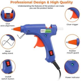 img 2 attached to 🔥 20W Mini Hot Melt Glue Gun Set with 75pcs Glue Sticks, Carry Case - Perfect for Packaging, DIY Projects, Arts & Crafts, Home Repairs, and More!