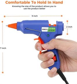 img 3 attached to 🔥 20W Mini Hot Melt Glue Gun Set with 75pcs Glue Sticks, Carry Case - Perfect for Packaging, DIY Projects, Arts & Crafts, Home Repairs, and More!