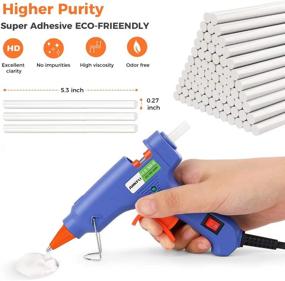 img 1 attached to 🔥 20W Mini Hot Melt Glue Gun Set with 75pcs Glue Sticks, Carry Case - Perfect for Packaging, DIY Projects, Arts & Crafts, Home Repairs, and More!