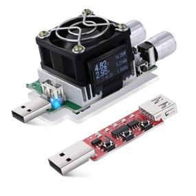img 4 attached to 🔌 Eversame USB Power Meter: Accurate 35W Adjustable Constant Current USB Load Tester for Charger & Cable Testing, Power Bank Capacity Analysis - QC2.0/3.0 Trigger
