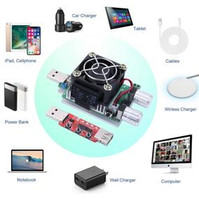 img 1 attached to 🔌 Eversame USB Power Meter: Accurate 35W Adjustable Constant Current USB Load Tester for Charger & Cable Testing, Power Bank Capacity Analysis - QC2.0/3.0 Trigger