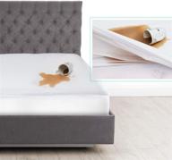 🛏️ nestl premium cotton terry mattress protector: soft, waterproof split king deep pocket cover - breathable & noiseless logo