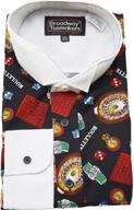 🎰 roulette tuxedo patterned collar casino: elevate your style with a touch of class! logo