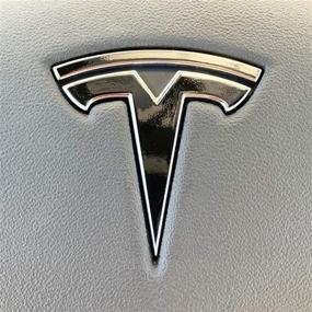 img 3 attached to Tesla Model S Nosecone 14-pc Set Gloss Black Custom Cut Graphics Logo Decal Wrap