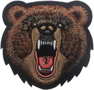 ehope bear patch - embroidered armband badge with hook &amp; loop fastener - 3&#34; x 3.15&#34; size logo