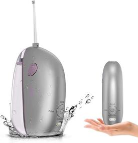img 4 attached to Versatile Rechargeable Portable Cordless Water Flosser with 3 Modes - Ideal for Home and Travel, Offering Waterproof Oral Irrigation, Collapsible Nozzles, and Special Care for Braces and Bridges