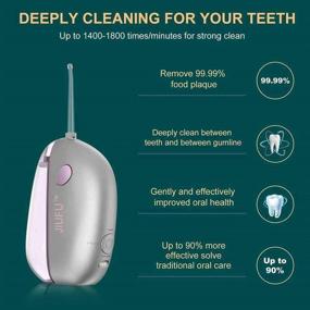 img 1 attached to Versatile Rechargeable Portable Cordless Water Flosser with 3 Modes - Ideal for Home and Travel, Offering Waterproof Oral Irrigation, Collapsible Nozzles, and Special Care for Braces and Bridges