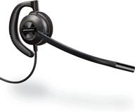 poly – plantronics encorepro 530 qd headset - compatible with poly call center digital adapters - enhanced acoustic hearing protection - over-the-ear wearing style logo