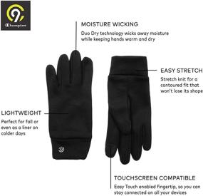 img 1 attached to Machine Washable Lightweight Gloves for Kids by C9 Champion - Touch Screen Friendly