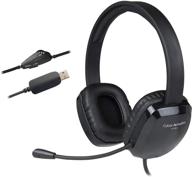 🎧 cyber acoustics ac-6012 stereo usb headset: volume & mic controls, noise cancelling, flexible boom for pc & mac - ideal for classroom, home, and office use logo