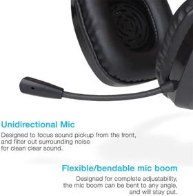 img 2 attached to 🎧 Cyber Acoustics AC-6012 Stereo USB Headset: Volume & Mic Controls, Noise Cancelling, Flexible Boom for PC & Mac - Ideal for Classroom, Home, and Office Use