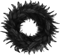 jangostor black feather wreath halloween logo