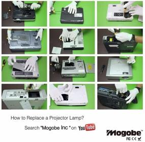 img 1 attached to 🔦 Mogobe ELPLP65 Replacement Projector Lamp with Housing for Enhanced Performance