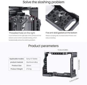 img 2 attached to 📸 Arca-Style Quick Release Plate + Top Handle Grip Camera Cage Kit for Sony A7III/A7RIII/M3 - Enhance your Sony a7III Series Photography Experience