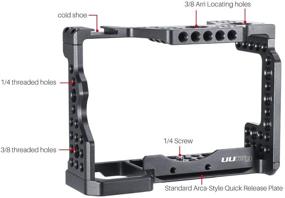 img 3 attached to 📸 Arca-Style Quick Release Plate + Top Handle Grip Camera Cage Kit for Sony A7III/A7RIII/M3 - Enhance your Sony a7III Series Photography Experience