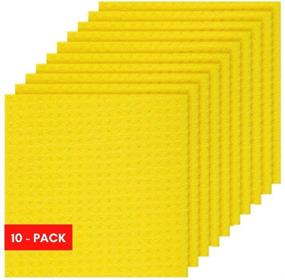 img 3 attached to 🧽 Reusable Swedish Dishcloth Sponge Cloth 10-Pack, Cellulose Material