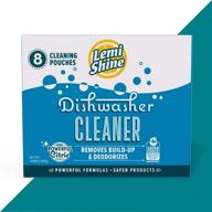 🍋 lemi shine natural dishwasher cleaner: citric-powered deodorizer with fresh lemon scent (8 count) logo