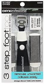 img 2 attached to 🦶 Miracle Callus Remover Pedicure Tool Set by Hoof - Includes Callus Rasp, File, and Razor Refills - 3 Step Foot Care Solution