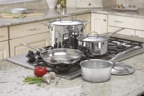 img 3 attached to 🍳 Cuisinart Chef's Classic Stainless 7-Piece Cookware Set, Silver - 77-7