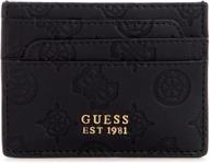 💼 black guess wallet with card holder logo