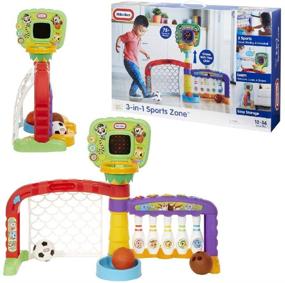 img 2 attached to 🏀 Маленькие Тайкс 3-в-1 Спортивная Зона - Идеальный игровой набор для активных детей