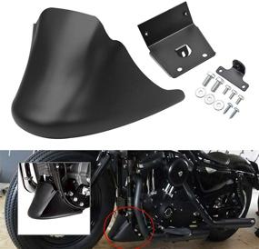 img 4 attached to Matte Black Front Fairing Chin Spoiler for Harley Davidson Sportster Iron 883 XL 1200 – Benlari