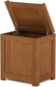 img 1 attached to 📦 Furinno FG19749 Tioman Natural Hardwood Outdoor Storage Box