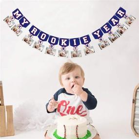 img 4 attached to 🎉 Baseball 1st Birthday Monthly Photo Banner: Ideal Decoration for a Sports-Themed First Year Celebration