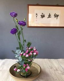 img 1 attached to 🌸 Japanese Ikebana Kenzan Flower Frog for Floral Arrangements - JapanBargain 2297 Brass Pin Needle Holder, 2-7/8 inch Diameter