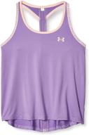 👚 девочки under armour кооп ударный танк в планетном фиолетовом (576)/бета оттенке, youth x-large с улучшенным seo логотип