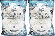 ❄️ black duck brand set of 2 artificial snow 4 oz bags: festive faux snow for crafts, christmas, and decor! логотип