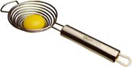 🥚 no mess egg separator tool: long handled stainless steel egg white extractor - by exultimate logo