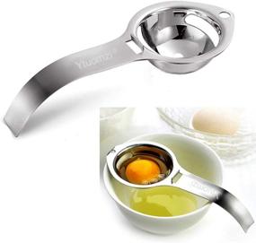 img 3 attached to 🥚 Food Grade Stainless Steel Egg Separator - Yolk and White Filter - Kitchen Gadget for Cooking and Baking - Egg Extractor Tool