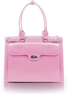 👜 stylish winnetka mcklein women's leather tote with removable sleeve - small, pink - 94839 logo