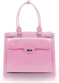 img 4 attached to 👜 Stylish Winnetka McKlein Women's Leather Tote with Removable Sleeve - Small, Pink - 94839