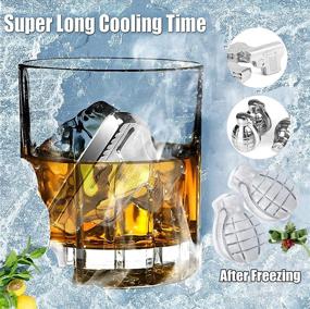 img 2 attached to 🥃 Whiskey Stones Gift Set for Men - 6 Stainless Steel Ice Cubes - Reusable Bourbon Whisky Chilling Cubes - Perfect Funny Gifts for Husband, Boyfriend, Christmas