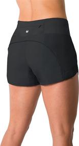 img 2 attached to 🩳 Women's Lightweight Running WOD Volleyball Shorts with Workout Mesh Liner and Zip Pocket - Tough Mode Apparel