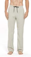 👖 inseam cotton sleepwear bottoms for men - idtswch men's clothing in sleep & lounge logo