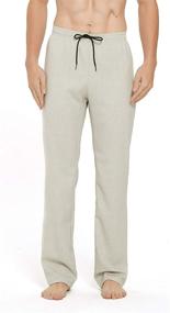 img 4 attached to 👖 Inseam Cotton Sleepwear Bottoms for Men - Idtswch Men's Clothing in Sleep & Lounge