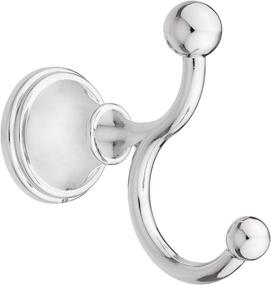 img 1 attached to 🛁 Franklin Brass Polished Chrome Crestfield Double Robe Hook: Sleek and Stylish Bath Hardware Accessory