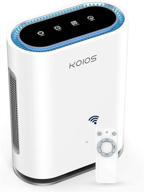 🌬️ koios large room air purifier - true hepa filter, activated carbon, uv sanitizer, ionic air cleaner - detects air quality, auto mode - removes dust, pet dander, pollen, allergens, smoke, odor - ideal for home & office logo