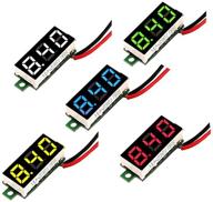 цифровой тестер напряжения mcigicm, миниатюрный цифровой вольтметр 2.5v-30v с 0.28-дюймовым светодиодным дисплеем (упаковка из 5 штук) логотип