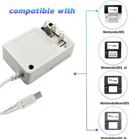 img 3 attached to 🔌 3DS XL Charger, Nintendo 3DS/3DS XL/New 3DS/New3DS XL AC Adapter, Home Travel Wall Plug Power Adapter (100-240 v)