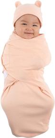 img 4 attached to Детский плед Cuddle Club Baby Swaddle - обертка из 100% хлопка с регулируемым липучкой - обертка для новорожденных с новинкой в виде шапочки-бини