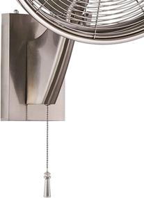 img 2 attached to 🌀 Minka-Aire F307-BN: Enhance Your Space with the Anywhere 16" Oscillating Ceiling Fan, Featuring a Sophisticated Brushed Nickel Finish and Silver Blades